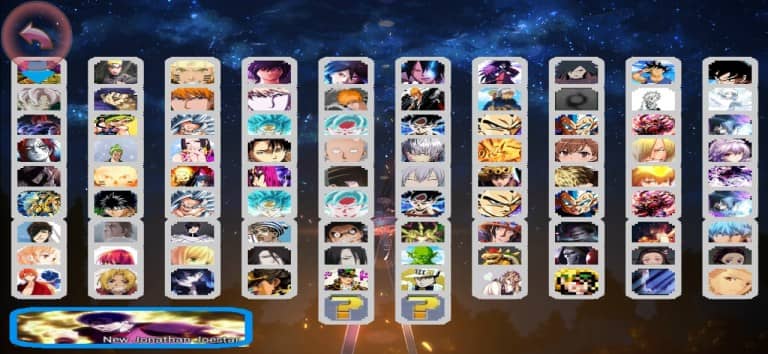 jump ultimate stars mugen free for all